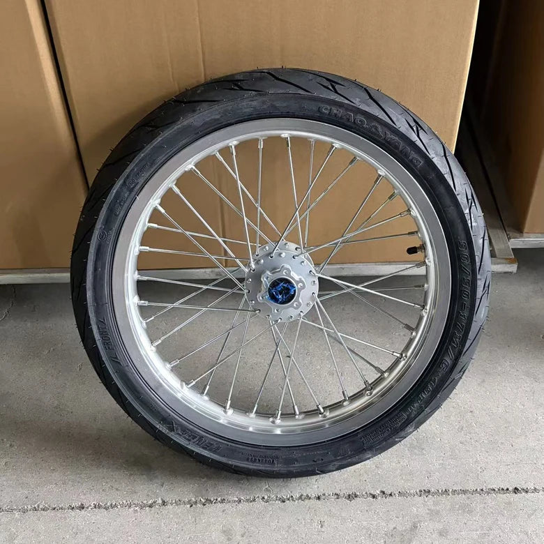 surron lbx chrome 17inch supermotos wheel set